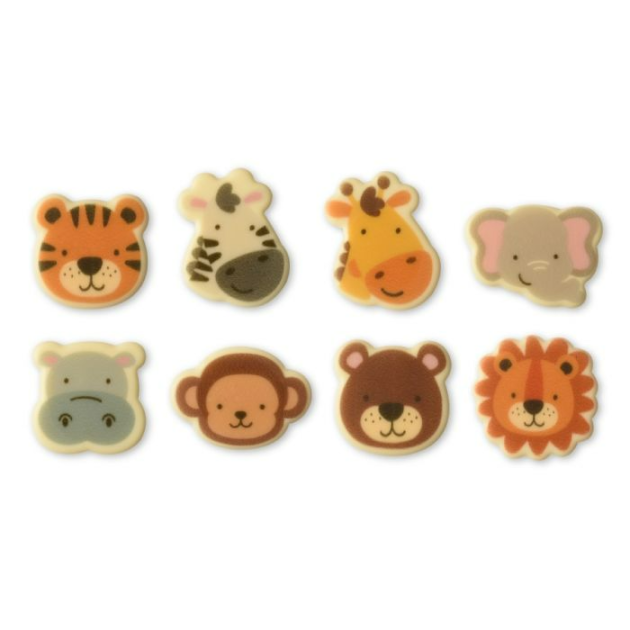 Assortiment Décors en Chocolat 8 Animaux Modecor (x96)