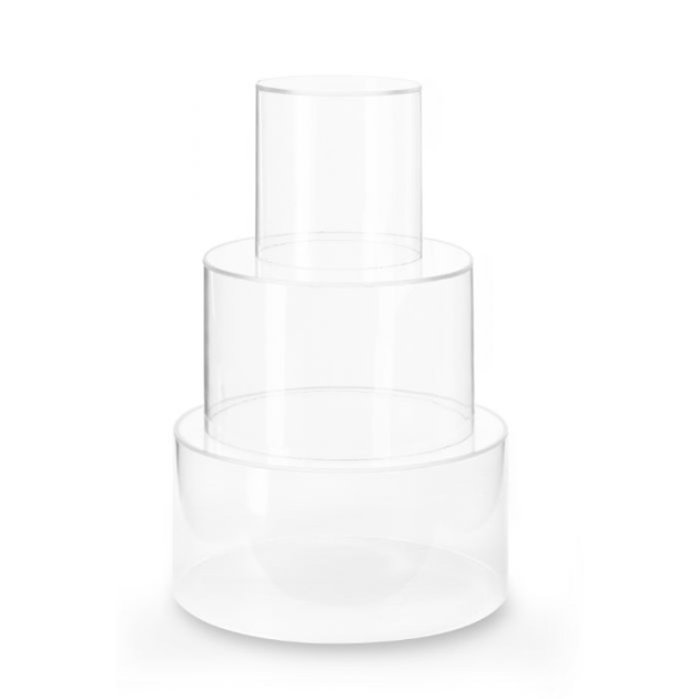 Présentoir à Gâteau Rond 3 Pièces Modecor