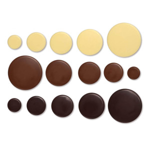 Kit Décors 3 Chocolat Rond 5 Tailles Modecor (x120) Kit Décors 3 Chocolat Rond 5 Tailles Modecor (x120)