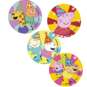 6 Mini Disques Azyme Peppa Pig 5,8 cm Modecor (x12) 6 Mini Disques Azyme Peppa Pig 5,8 cm Modecor (x12)