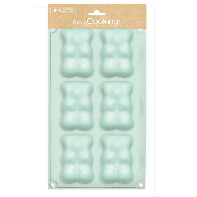 Moule Silicone Ourson 6 Empreintes ScrapCooking Moule Silicone Ourson 6 Empreintes ScrapCooking