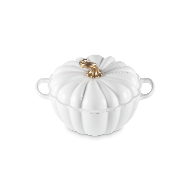 Cocotte en Fonte Citrouille 24 cm Blanc Le Creuset