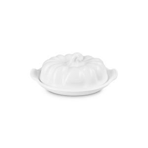 Beurrier en Céramique Citrouille 21,2 x 14,2 cm Blanc Le Creuset Beurrier en Céramique Citrouille 21,2 x 14,2 cm Blanc Le Creuset