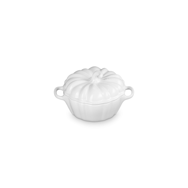 Mini Cocotte en Céramique Citrouille 12,9 cm 0,35 L Blanc Le Creuset