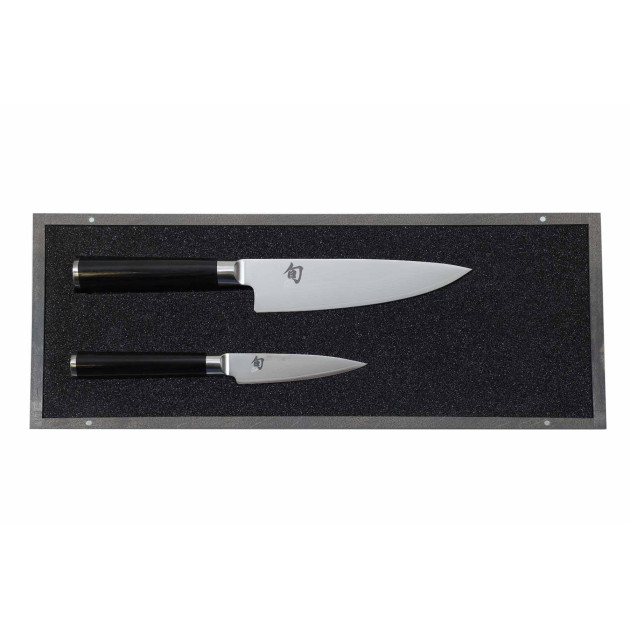 Set Couteau d'Office et Couteau de Chef Shun Classic Damas Kai