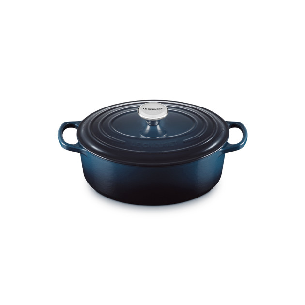 Cocotte en Fonte Ovale 27 cm Nuit Le Creuset Signature Cocotte en Fonte Ovale 27 cm Nuit Le Creuset Signature