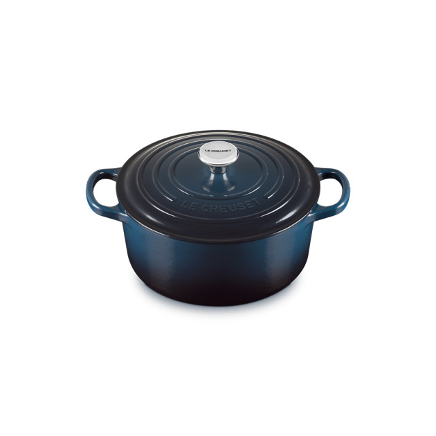 Cocotte en Fonte Ronde 22 cm Nuit Le Creuset Signature Cocotte en Fonte Ronde 22 cm Nuit Le Creuset Signature
