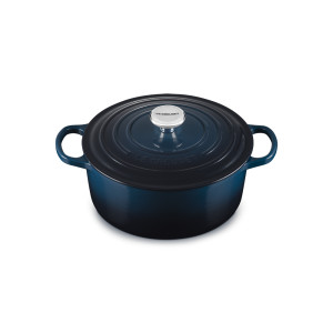 Cocotte en Fonte Ronde 26 cm Nuit Le Creuset Signature