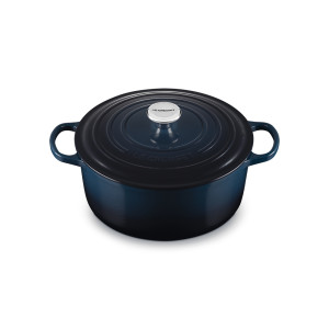 Cocotte en Fonte Ronde 28 cm Nuit Le Creuset Signature