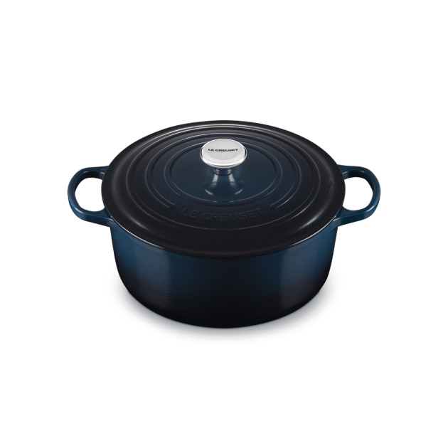 Cocotte en Fonte Ronde 28 cm Nuit Le Creuset Signature Cocotte en Fonte Ronde 28 cm Nuit Le Creuset Signature