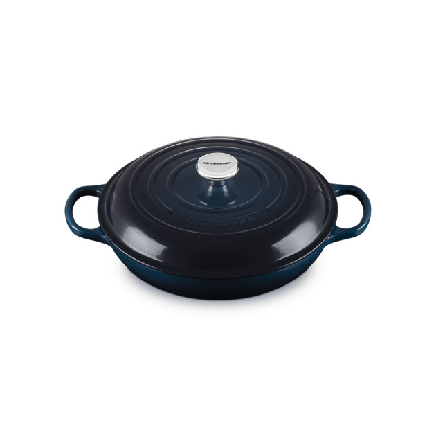 Faitout Nuit en Fonte avec Intérieur Sable 30 cm Le Creuset Signature Faitout Nuit en Fonte avec Intérieur Sable 30 cm Le Creuset Signature