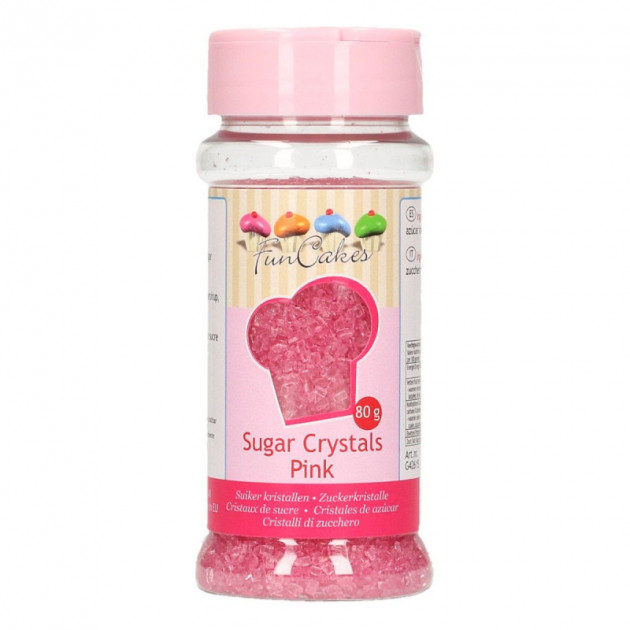 Sucre colore Rose 80g Funcakes