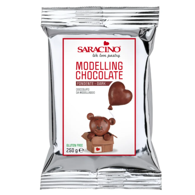 Chocolat Plastique à Modeler Marron 250 g Saracino