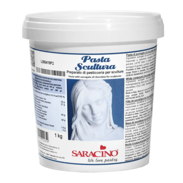 Pâte à Chocolat pour Sculpture à Modeler 1 kg Saracino