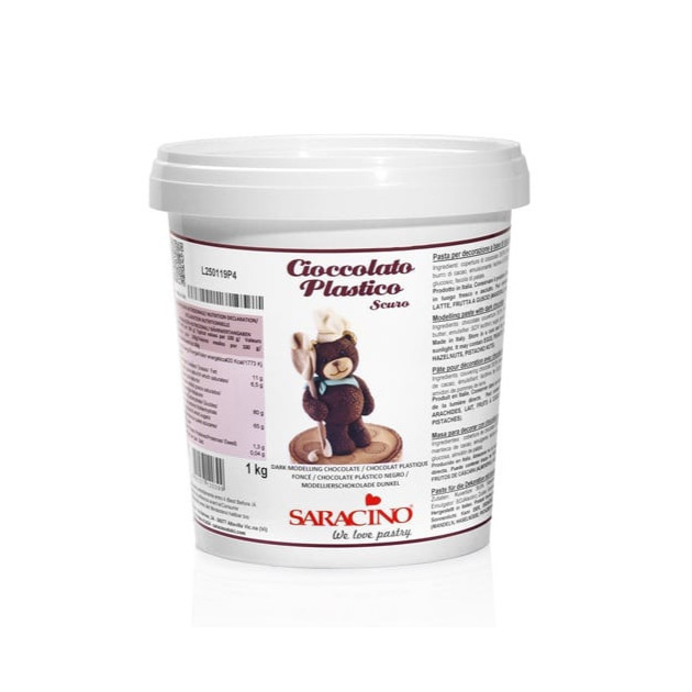Chocolat Plastique à Modeler Marron 1 kg Saracino