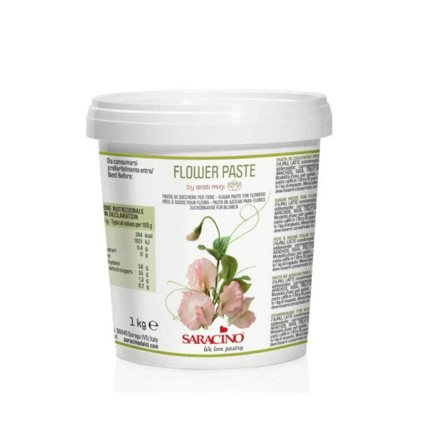 Pâte à Fleur Blanche 1 kg Saracino