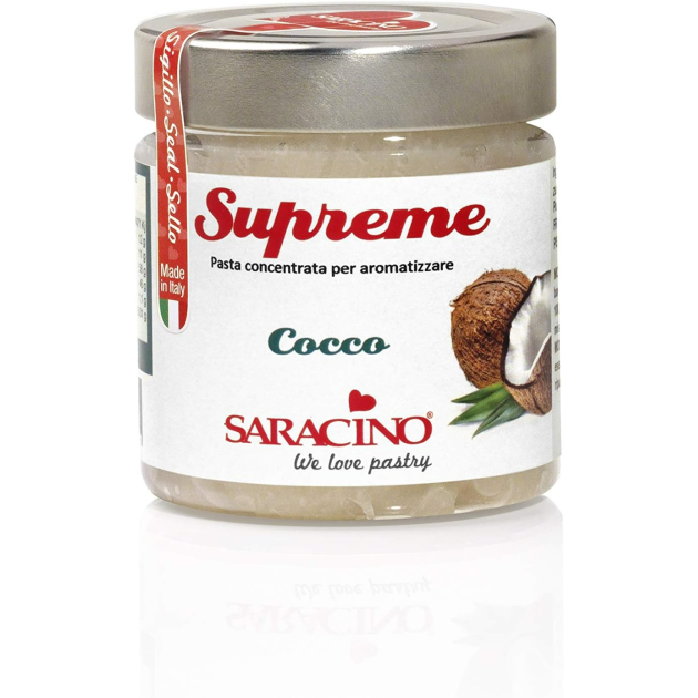 Pâte Aromatisante Concentrée Noix de Coco 200 g Saracino