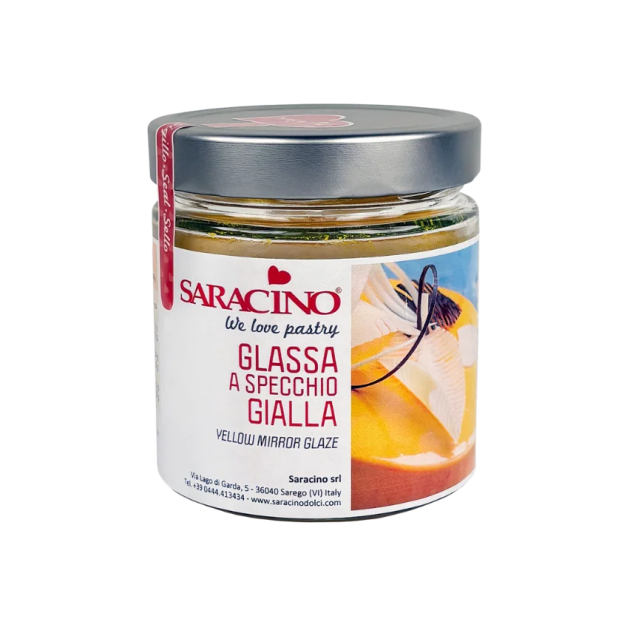 Glaçage Miroir Jaune 350 g Saracino