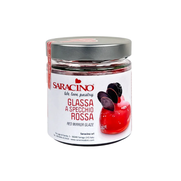 Glaçage Miroir Rouge 350 g Saracino