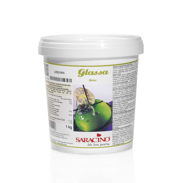 Glaçage Miroir Citron Vert 1 kg Saracino