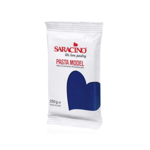 Pâte à Sucre Modelage Bleu Marine 250 g Saracino