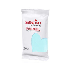 Pâte à Sucre Modelage Bleu Layette 250 g Saracino