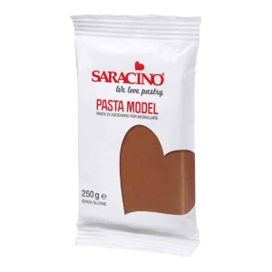 Pâte à Sucre Modelage Marron 250 g Saracino