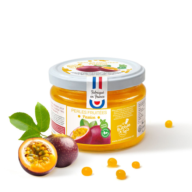 DLUO Courte Perles de Fruit Passion 240 g My Bubble Tea DLUO Courte Perles de Fruit Passion 240 g My Bubble Tea
