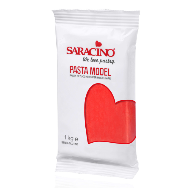 Pâte à Sucre Modelage Rouge 1 kg Saracino Pâte à Sucre Modelage Rouge 1 kg Saracino