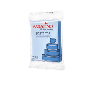 Pâte à Sucre de Couverture Professionnelle Bleu 250 g Saracino