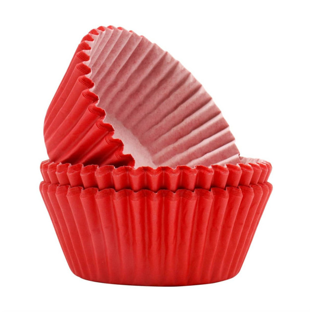 Caissettes cupcakes rouges (x60) PME