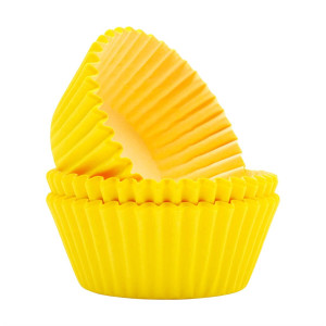 Caissettes cupcakes jaunes (x60) PME