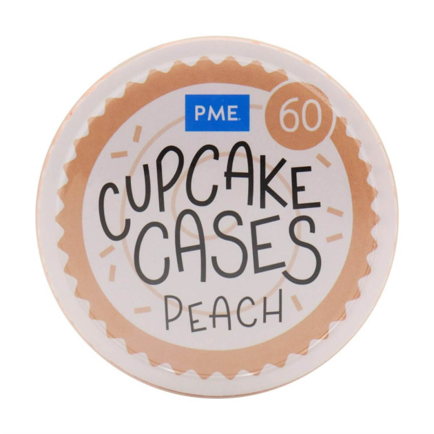 Caissettes cupcakes pêche PME Caissettes cupcakes pêche PME