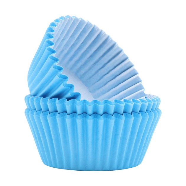 Caissettes cupcakes bleu clair (x60) PME