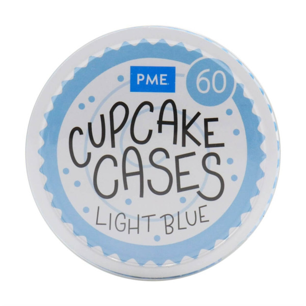 Caissettes cupcakes bleu clair PME