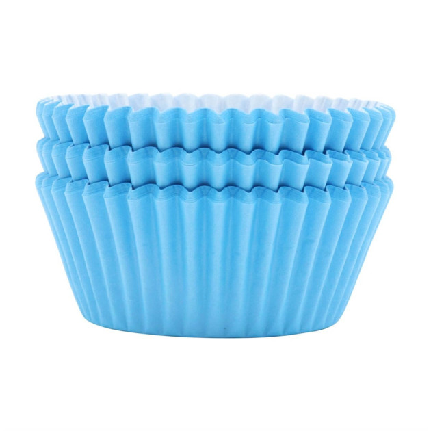 Caissettes cupcakes bleu clair