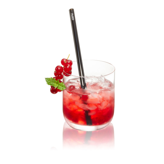 Pailles en Verre Noir