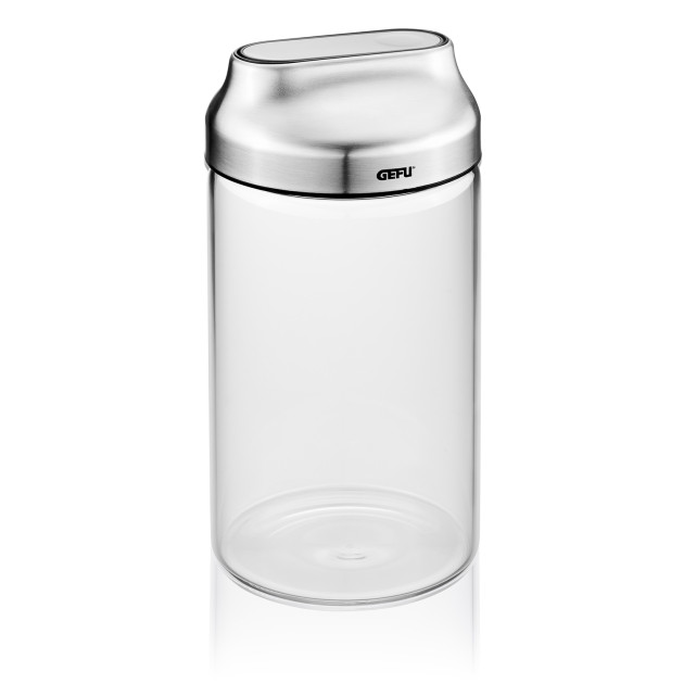Boîte de Conservation en Verre et Inox Ronde 1 000 ml Kippo Gefu