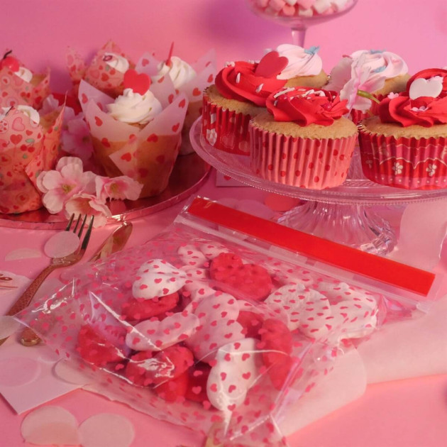Sachets bonbons Saint Valentin Cœurs d'amour