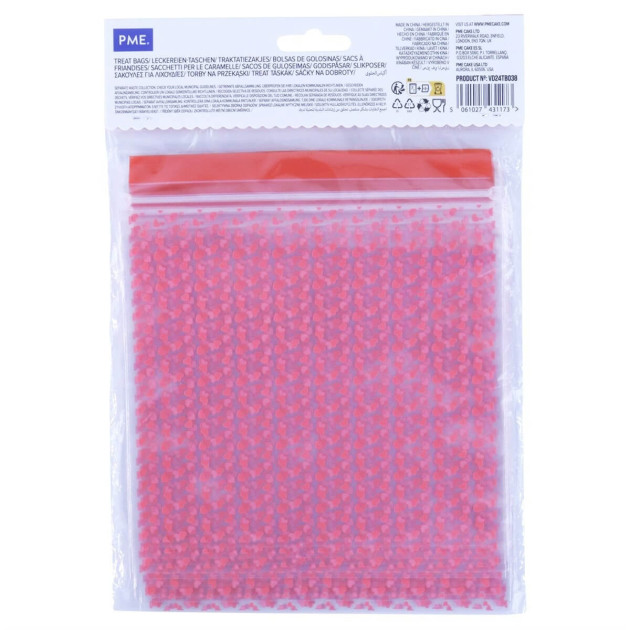 Sachets bonbons Saint Valentin Cœurs d'amour dos