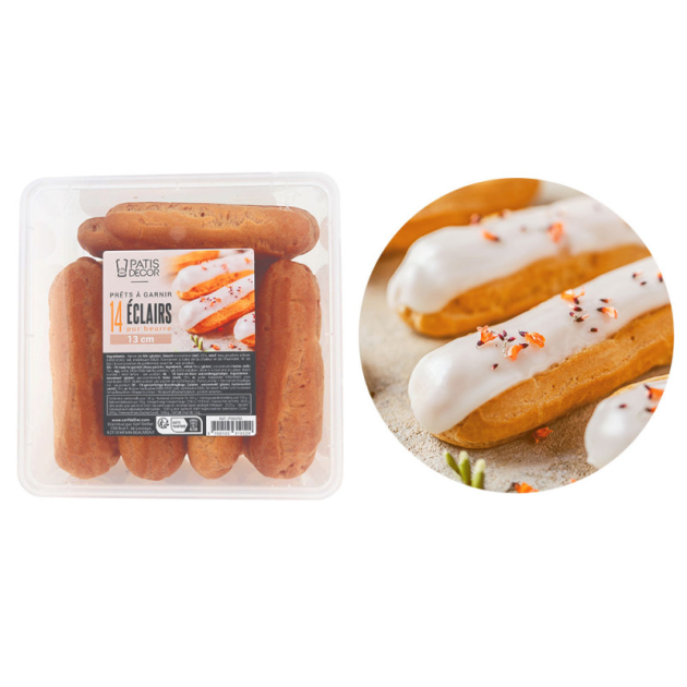 Éclairs à Garnir Pur Beurre 13 cm Patisdécor (x14)