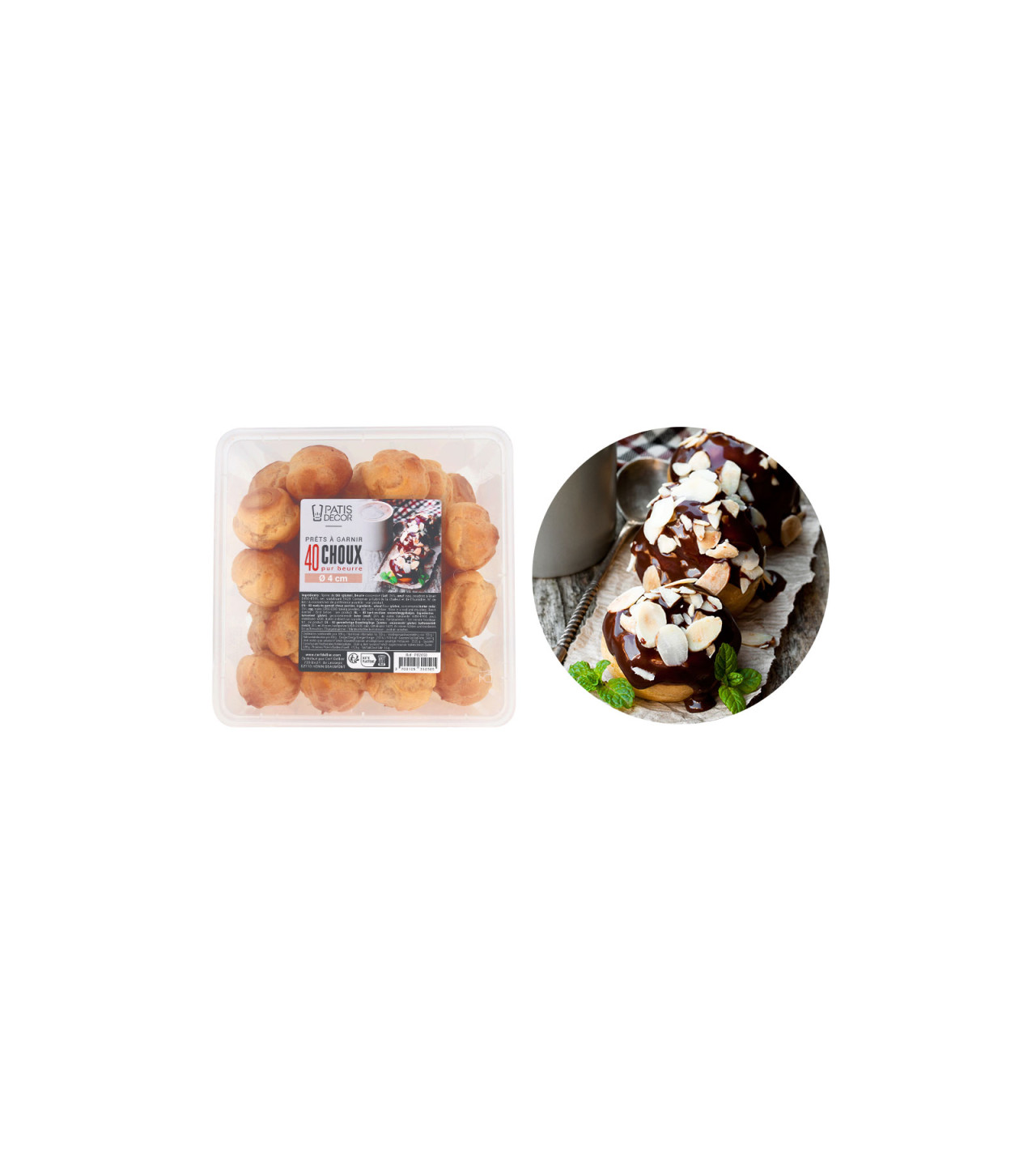 Choux à Garnir Pur Beurre 4 cm Patisdécor (x40) : achat, vente ...