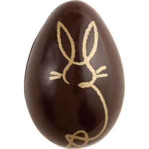 DLUO Dépassée Œuf de Pâques Silhouette Lapin 26x37 mm (x32) Florensuc