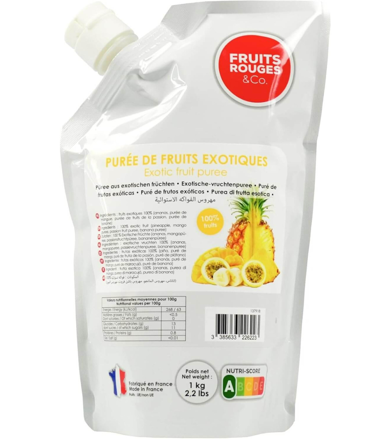 Puree Strawberry Fruit Rouges Kg Purée de Fruits Exotiques 1kg Fruits Rouges & Co - Cuisineaddict.com ...