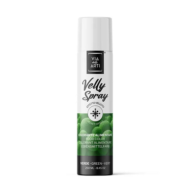 DLUO Courte Spray Velours Vert 250 ml Colorant Alimentaire Velly Spray Pro DLUO Courte Spray Velours Vert 250 ml Colorant Alimentaire Velly Spray Pro