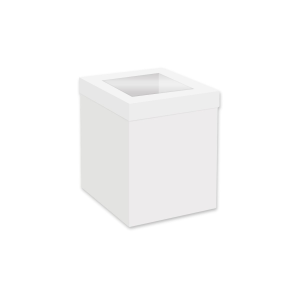 Boîte à Gâteau Blanche avec Fenêtre 30 x H 30 cm Simply Making (x25)