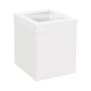 Boîte à Gâteau Blanche avec Fenêtre 35 x H 30 cm Simply Making (x25)