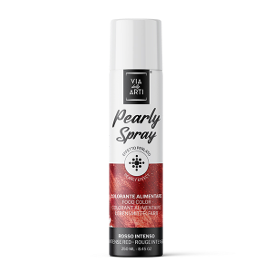 Spray Colorant Rouge Effet Métallisé 250 ml Via Delle Arti