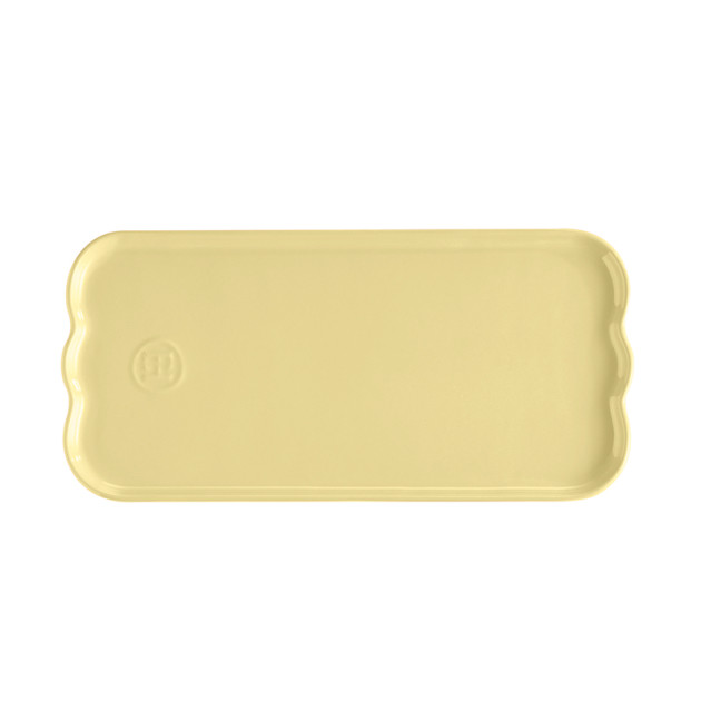 Emile Henry Plat pour Cake Jaune