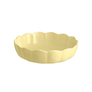Moule à Gâteau Rond en Céramique Jaune Vanille Ø 27 cm Madeleine Emile Henry